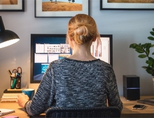 在宅環境で、働く